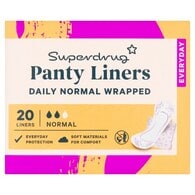 Superdrug Pantyliner Folded Wrapped x20