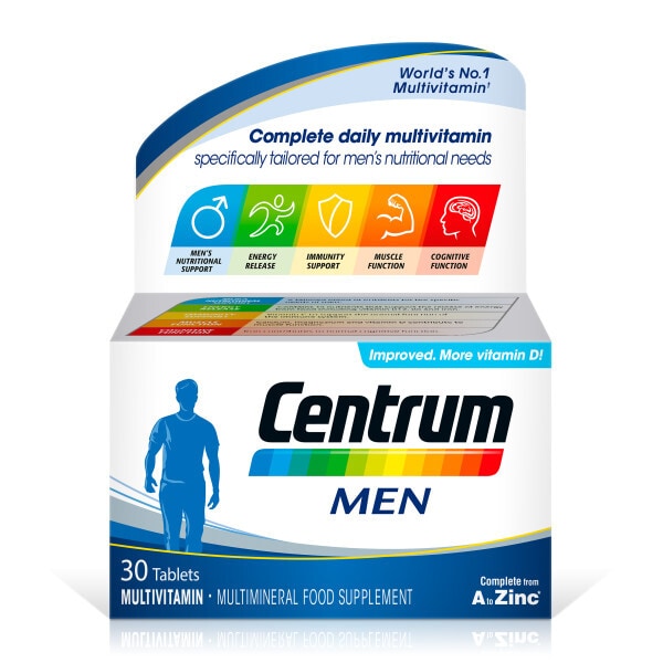 Centrum Men Multivitamins - 30 Tablets