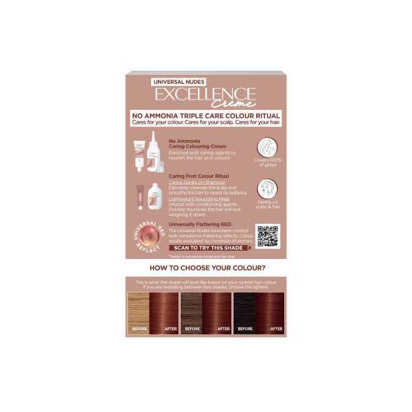 L'Oréal Excellence Crème Universal Nudes 5UR Red