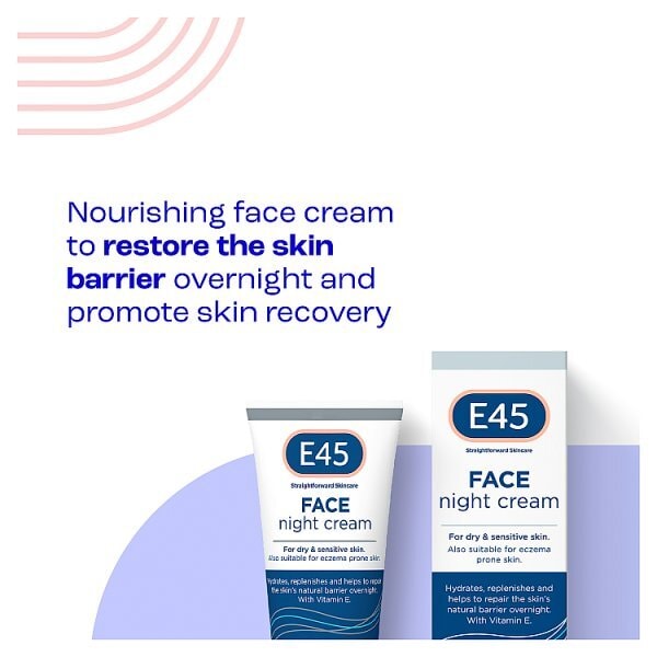 E45 Night Cream To Repair & Replenish Dry Skin 50Ml