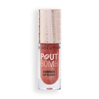 Revolution Pout Bomb Shimmer Gloss Nude Glow