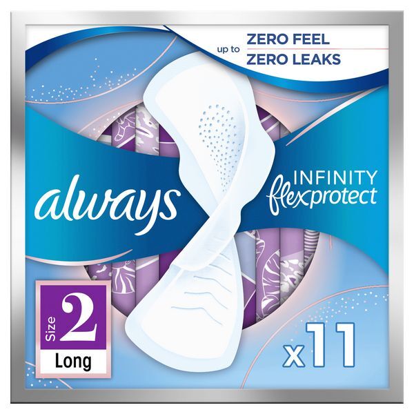 Always Infinity Long with wings Sanitary Towels 11 Pack