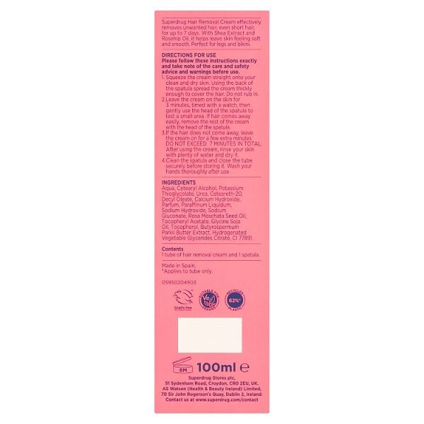 Superdrug Hair Removal Cream Sensitive 100ml