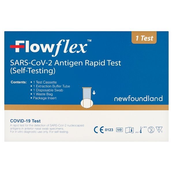 Flowflex Lateral Flow Test SARS-CoV-2 Antigen pack of 1