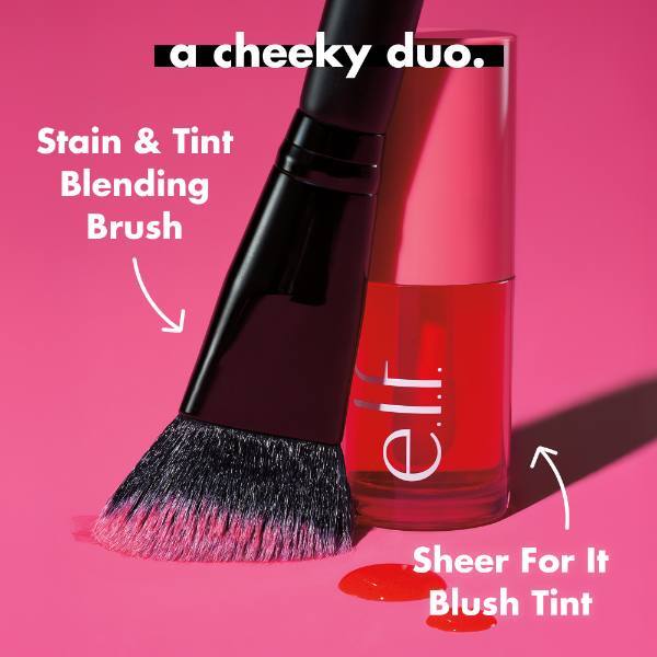 e.l.f. Sheer For It Blush Tint - Buildable Stain For Lips + Cheek Plum