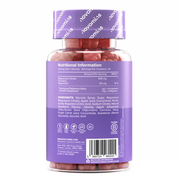Novomins Kids Magnesium - 30 Gummies