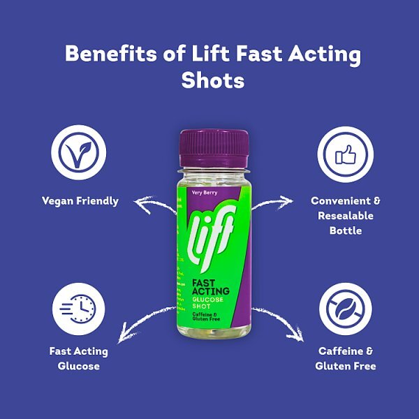 Lift Fast Acting Glucose Shot Very Berry 60ml