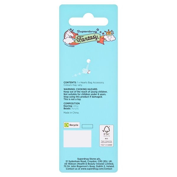 Superdrug Fantasy Heart String Keychain