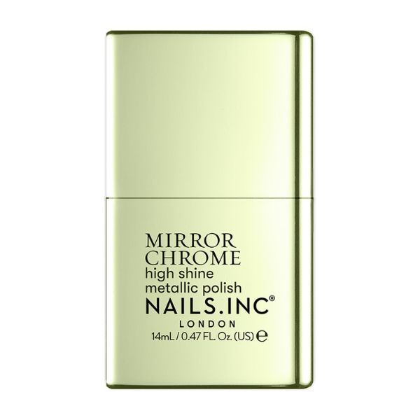 Nails.Inc Go Your Chrome Way Olive Mirror Chrome Nail Polish