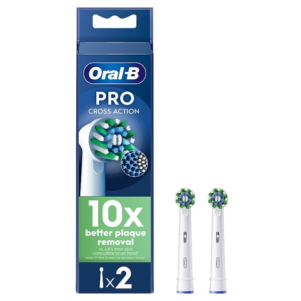 Oral-B Pro Cross Action Toothbrush Heads 2 Counts