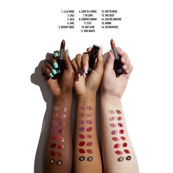 NYX Professional Makeup Shout Loud Satin Lipstick Cali