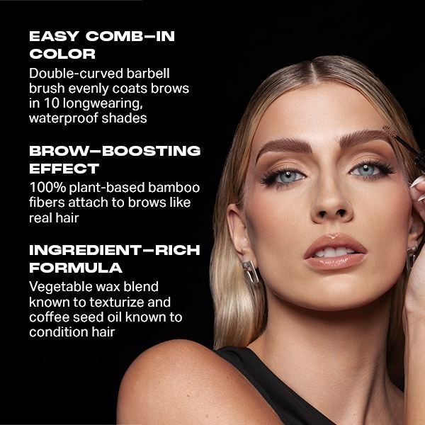 Morphe Brow Tease Fiber-Infused Volumizing Mousse - Almond