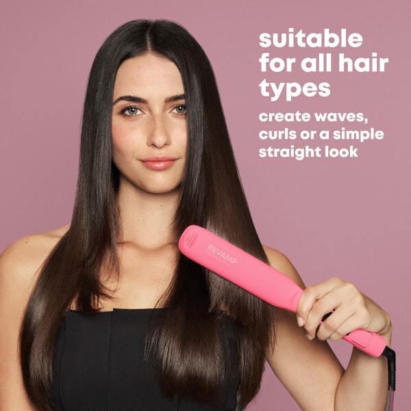 REVAMP Wide Ultra X Shine Ceramic Hair Straightener
