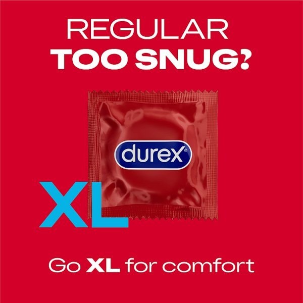 Durex Thin Feel XL Condoms More Sensitivity Wide Fit 12s