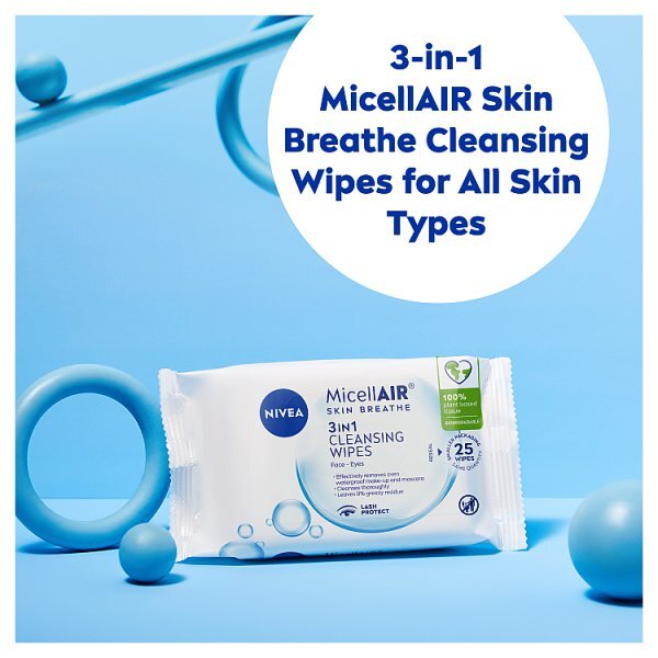 Nivea Micellar Cleansing Wipes for All Skin Types 25 Wipes