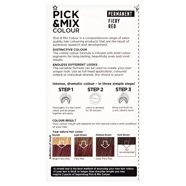 Pick & Mix Permanent Hair Dye Fiery Red