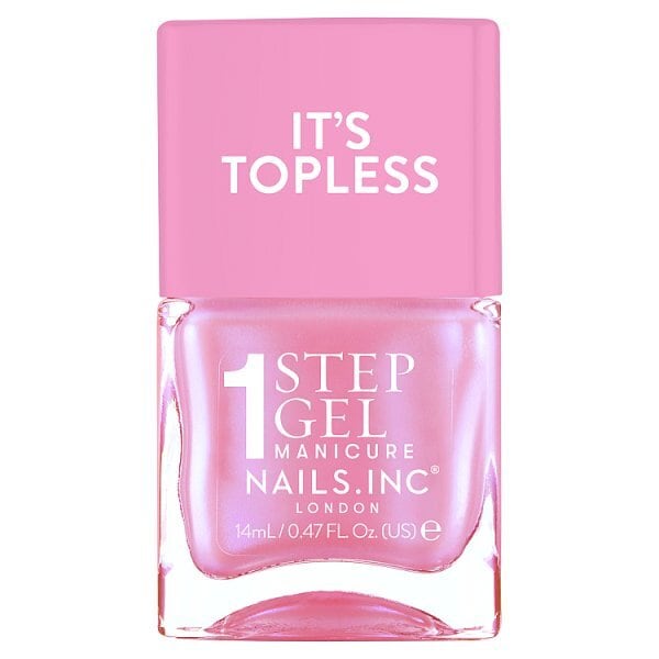 Nails.INC Its Topless Addison Pink Iridescent Polish 14ml