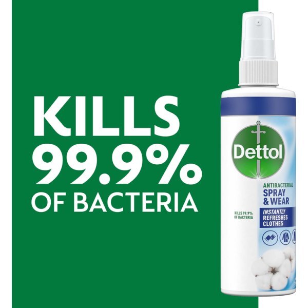 Dettol Spray And Wear Cotton Fabric Clothes Freshener 250ml