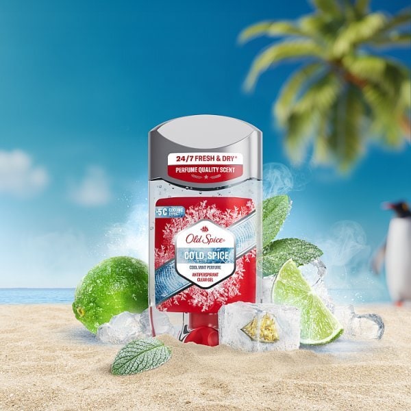 Old Spice High Endurance Antiperspirant Clear Gel Cold 70Ml