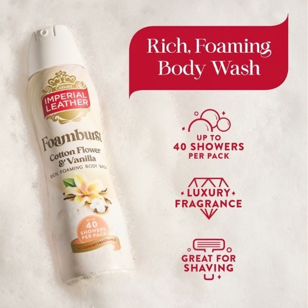 Imperial Leather Cotton Flower & Vanilla Foamburst Body Wash 200ml