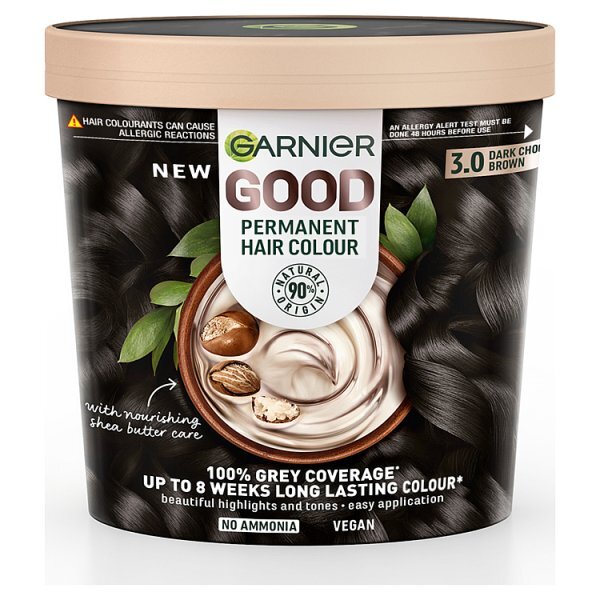 Garnier GOOD Permanent Hair Dye Chocolate Brown 3.0