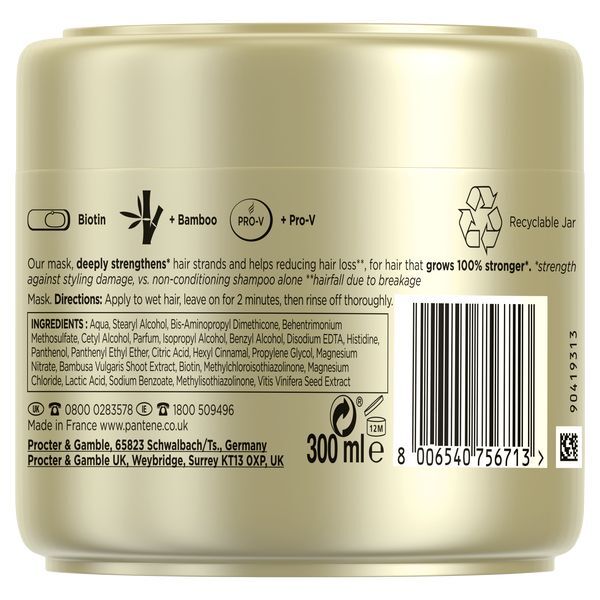 Pantene Strong & Long Keratin Reconstruct Hair Mask 300Ml