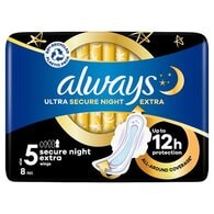 Always Ultra Sanitary Towels Secure Night (S4) Wings