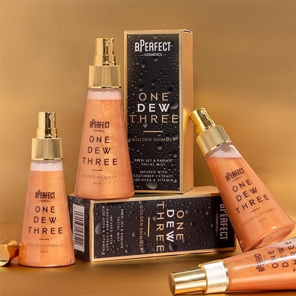 BPerfect Cosmetics One Dew Three Shimmer Spray - Golden