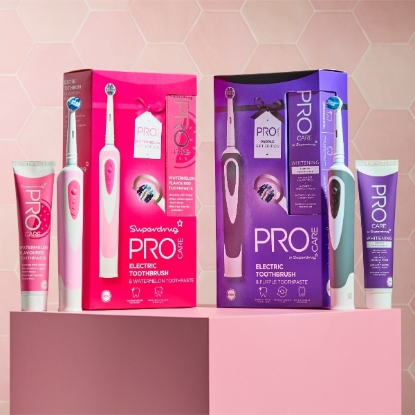 Procare Electric Toothbrush & Purple Toothpaste Gift Set
