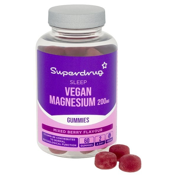 Superdrug Vegan Sleep Magnesium Gummies 200mg 60s