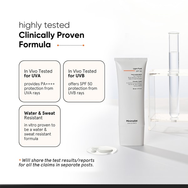 Minimalist Light Fluid SPF 50 Face Sunscreen 50ML