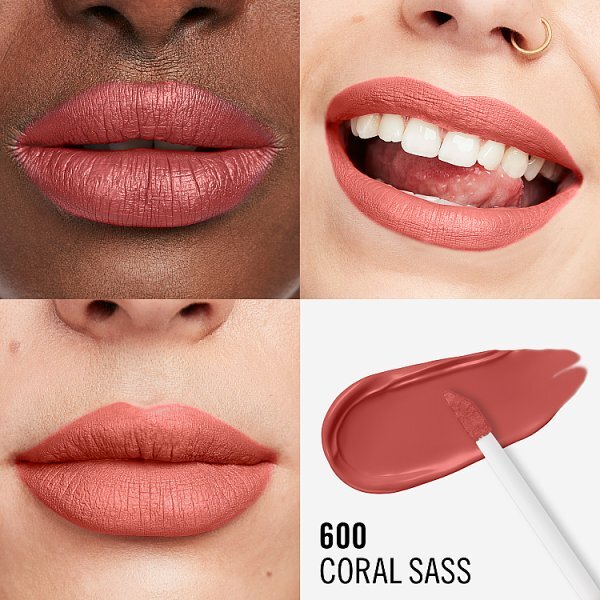 Rimmel Lasting Mega Matte Lipstick 600 Coral Sass