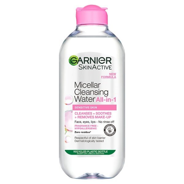 Garnier Micellar Water Gentle face cleanser & Makeup Remover for Sensitive Skin 400ml