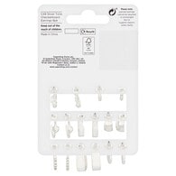 Superdrug Checkerboard Multipack Silver Tone Earrings 8pk