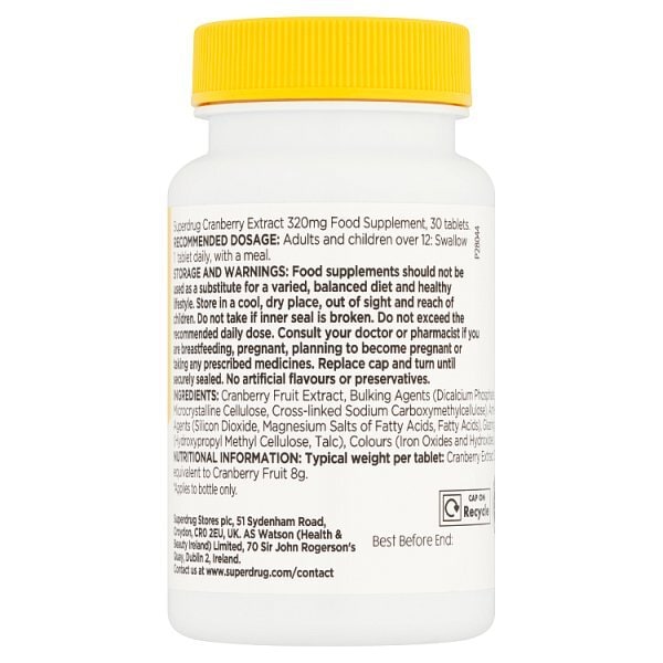 Sd Cranberry Extract Tablets 400mg 30s