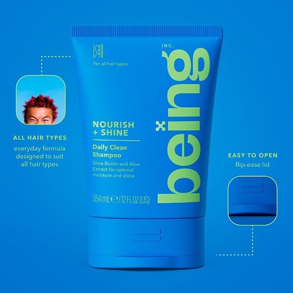 Being Shampoo Nourish&nbsp;+&nbsp;Shine 354ml