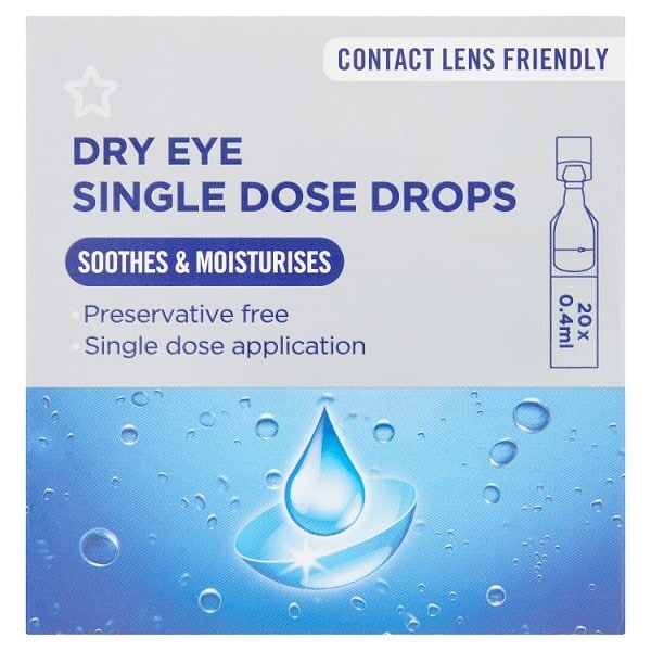 Superdrug Advanced Dry Eye Single Drops 20 x 0,35ml