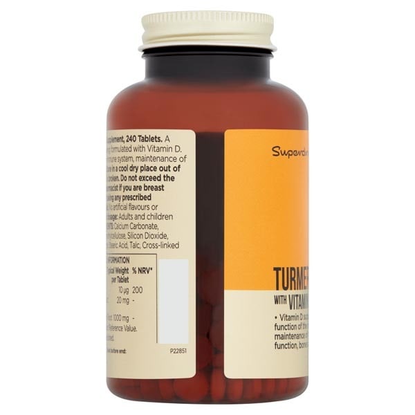 Superdrug Turmeric 1000mg 240 Tablets