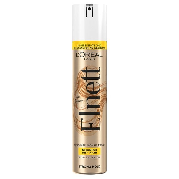 L'Oreal Paris Elnett Nourish Hairspray with Argon oil 200ml