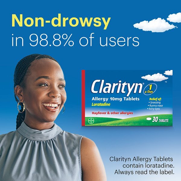 Clarityn Allergy & Hayfever Prescription Strength 30 Tablets