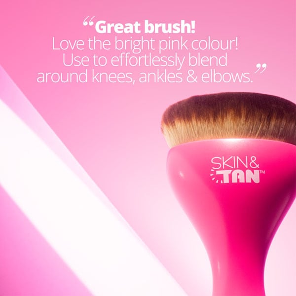 Skin & Tan Pink Gloss Body Buffing Brush