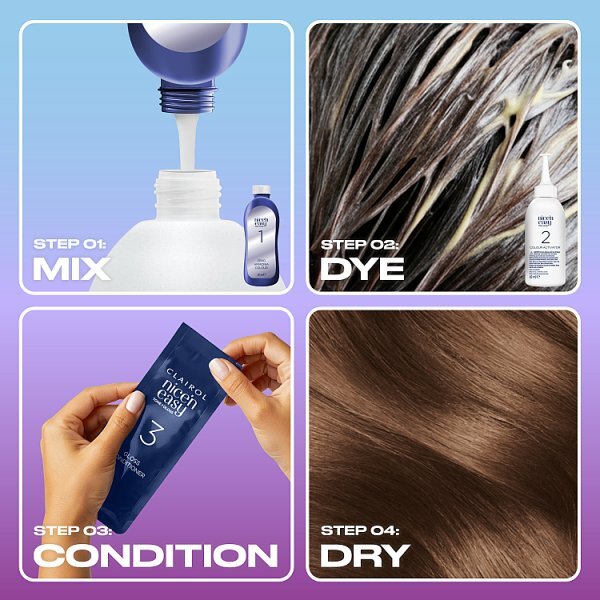 Clairol Nice'n Easy Tone+Gloss Semi-Permanent Hair Dye Light Brown