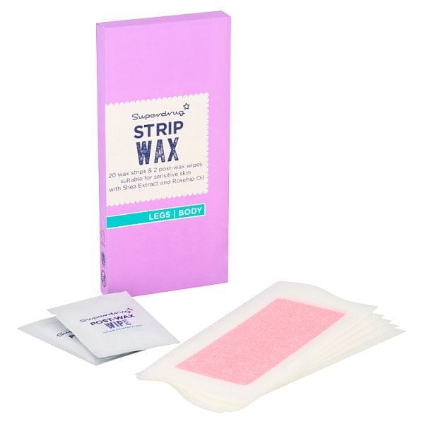 Superdrug Sensitive Legs & Body Wax Strips x20