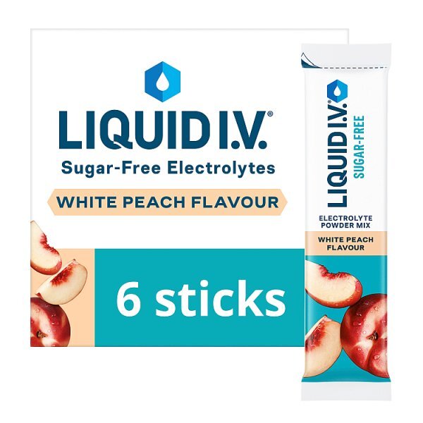 Liquid I.V. Sugar Free White Peach 6 Sticks