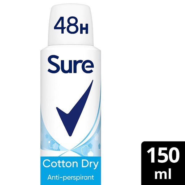 Sure Cotton Dry Anti-Perspirant Deodorant Aerosol 150ml