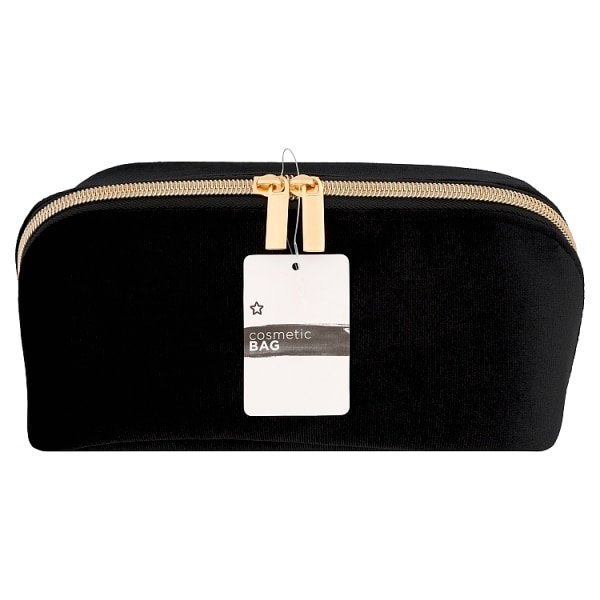 Superdrug Black Velvet Expandable Cosmetic Bag