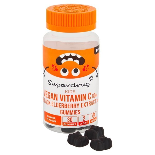 Superdrug Kids Immune Health Vitamin C 3+ Gummies 30s