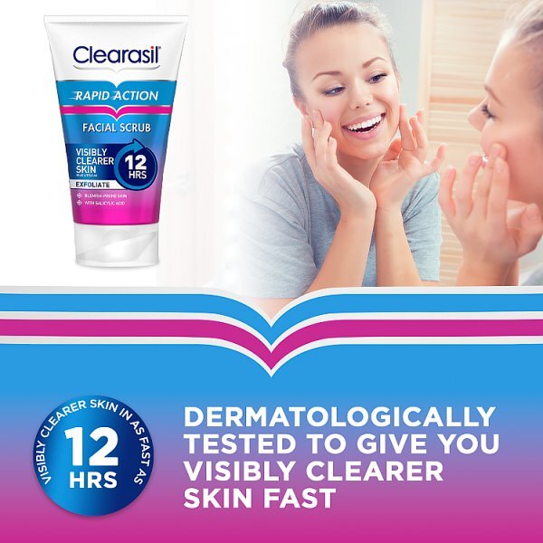 Clearasil Rapid Action Acne Exfoliating Face Scrub 125ml