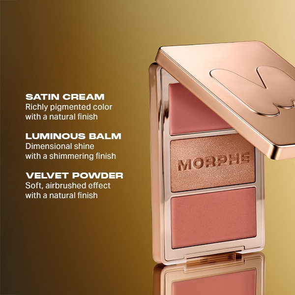 Morphe Cheek Thrills Multi-Finish Face Trio - Yacht Day