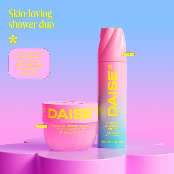 Daise Foaming Body Wash Bloom Violet & Berry 265 Ml